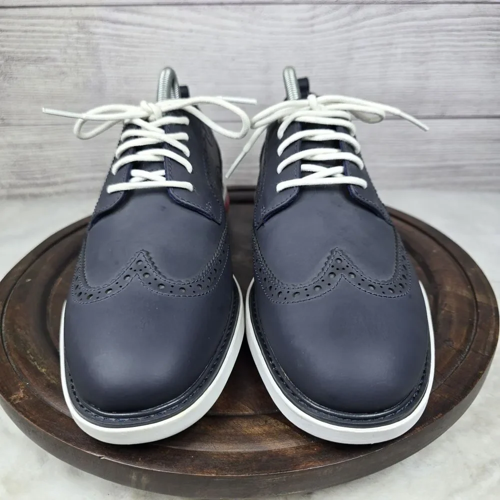 Cole Haan Grand Evolution Mens 8M Sneakers Blue Wingtip Oxford Shoes C26318